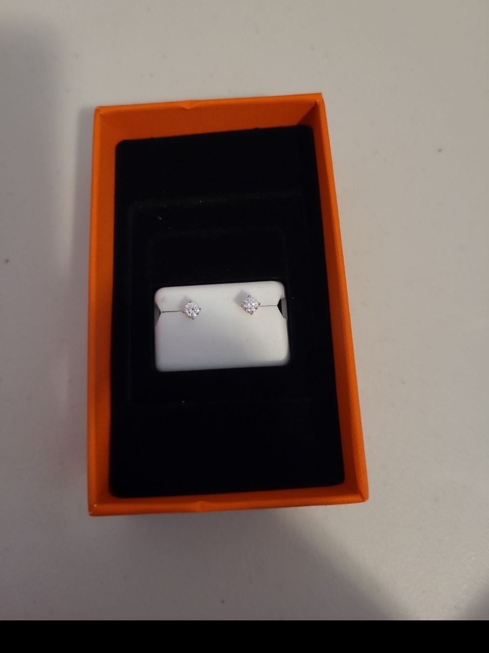 Sterling Silver .50 Moissanite Studs